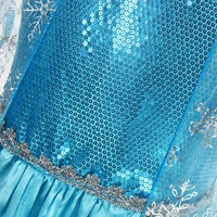 Girls Snow Queen Elsa Kids Costumes for Girl 2025 Carnival Party Prom Gown Robe-Playing Children Clothing Frozen Princess Dress 4