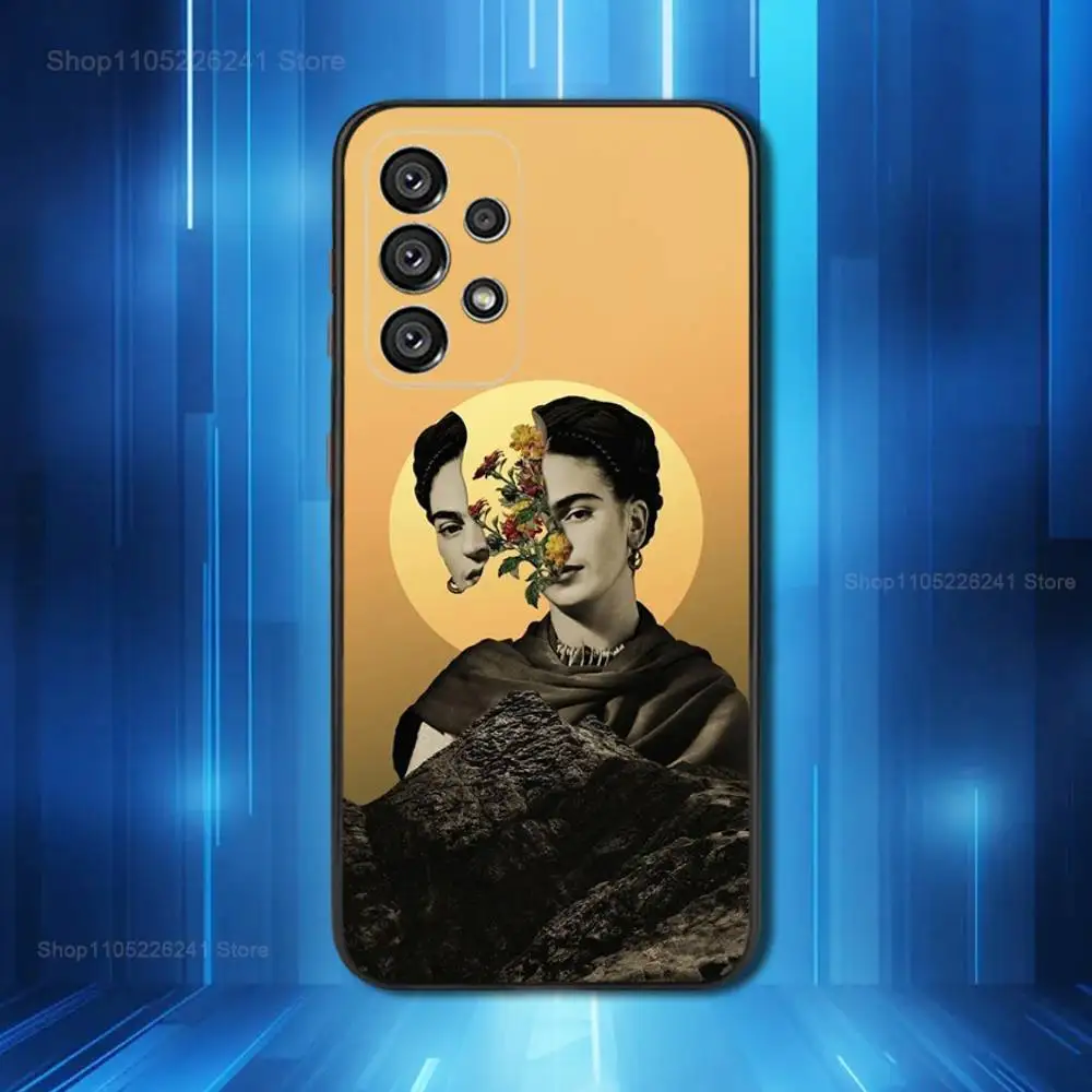 Frida Kahlo Artistic Phone Case - Soft Black Silicone Cover