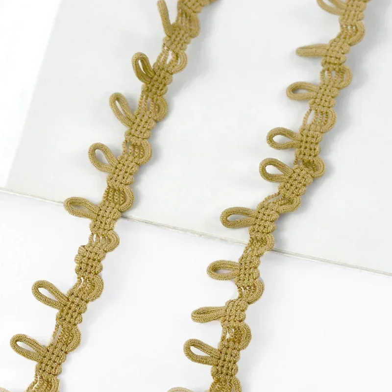 Premium Lace Elastic Band with Button Hole Trim for Stretchable Sewing Projects