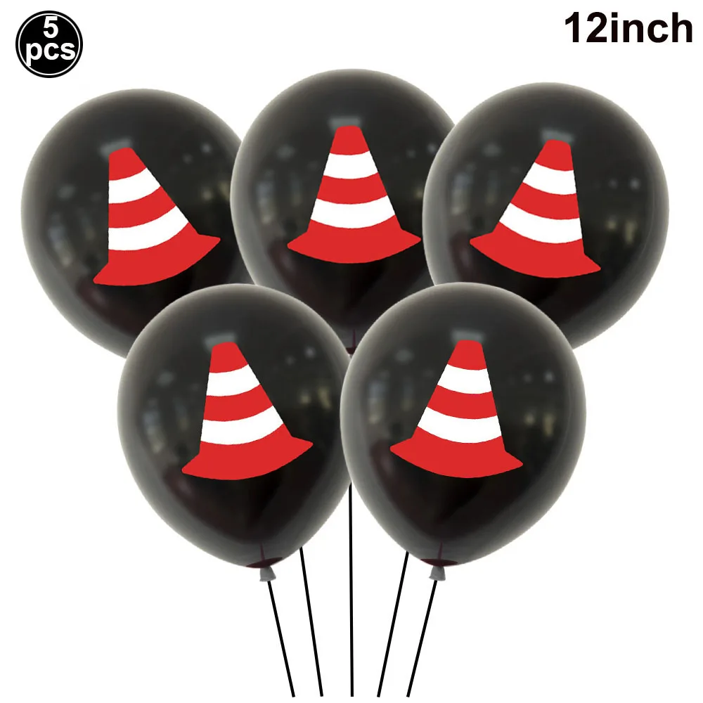 Inspireyee 10 stuks bouwballonnen, bouw-vrachtwagen, feestdecoraties voor kinderen, graafmachine, ballon, dump, truck, folie, ballon, tractor, ballon voor verjaardagsfeestje, bouwtractor, thema