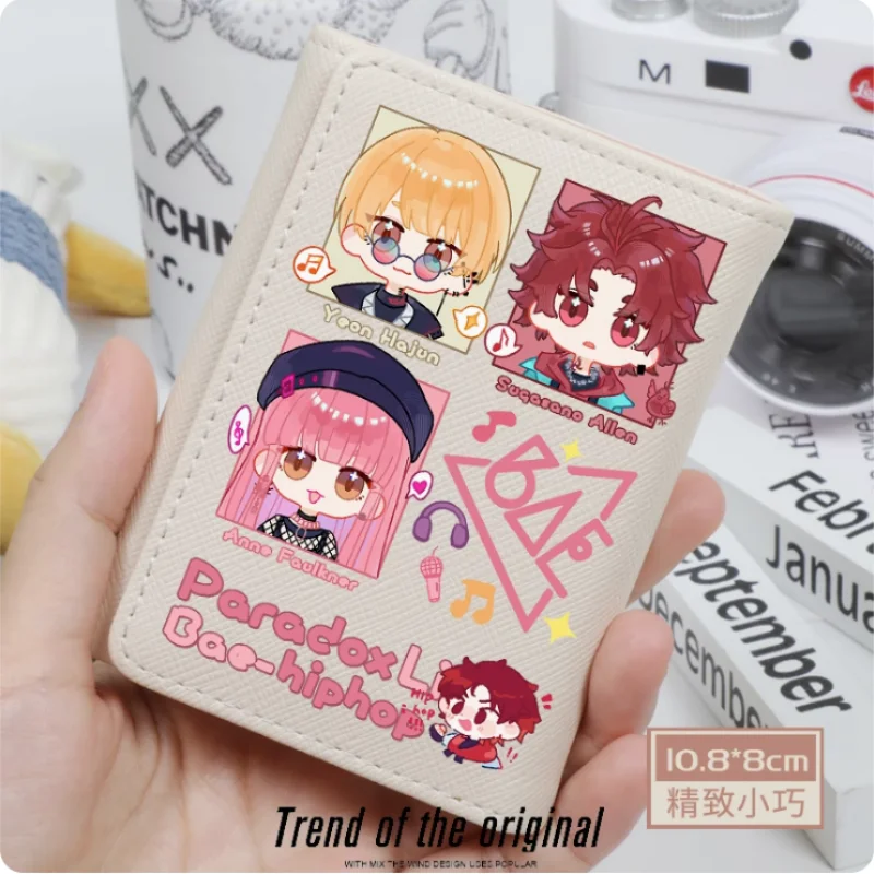 Anime Paradox Live Sugasano Aren Anne Faulkner  Wallet Women Fold Bag Multi Card  Coin Pocket Holder Fashion Wallet Gift