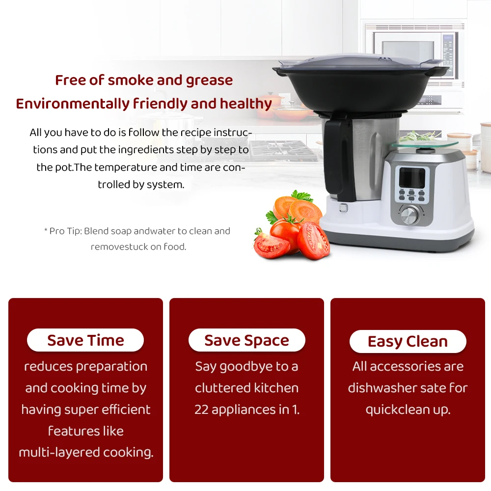 All In One Multifunction Kitchen Good Market Tm5 Thermomixe T6 Complete  bimby Thermomixer food processor cooking - AliExpress