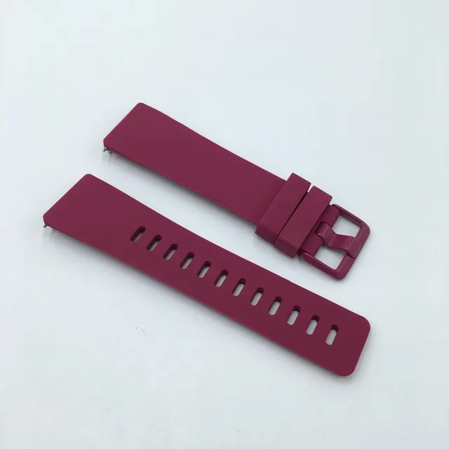 Silicone Band for Fitbit Versa 2 Strap Replacement Smart Watch Accessories for Fitbit Versa Lite Waterproof Bracelet Wristband Wine Red
