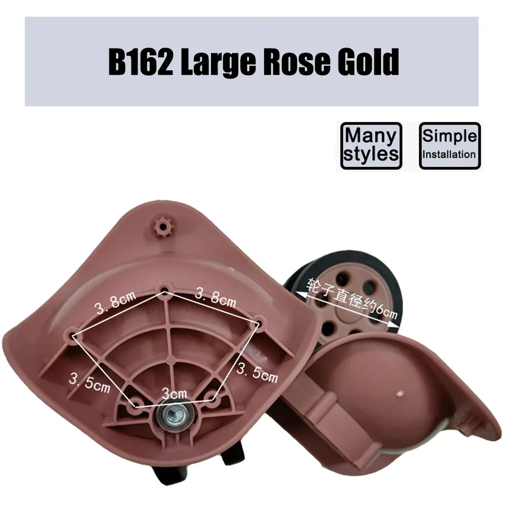 Suitable For LBJ B162LK Trolley Case Wheel Pulley Sliding Casters Universal Wheel Luggage Wheel Smooth Slient Wear-resistant