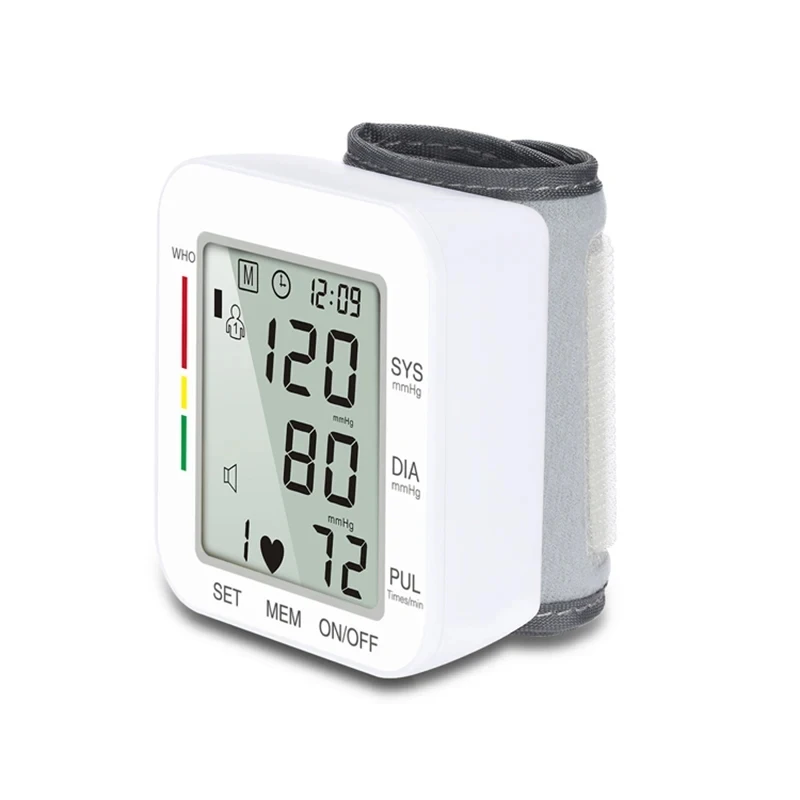 Blood Pressure Monitor Digital Wrist Blood Pressure Machine Automatic Cuff BP Detector 2x99 Readings Memory Large Display Voice 3