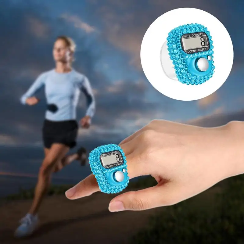 1Pcs Electronic Digital Finger Ring Tally Counter Hand Held Knitting Row Counter Clicker NEW Mini Point Marker LCD