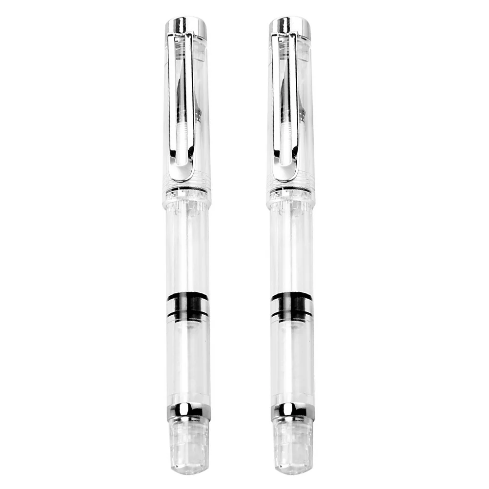 2 Pcs Calligraphy Pen Lettering Pen-Type New Writing Brush Student Pens Modern Signature Painting Plastic Refillable Stationary