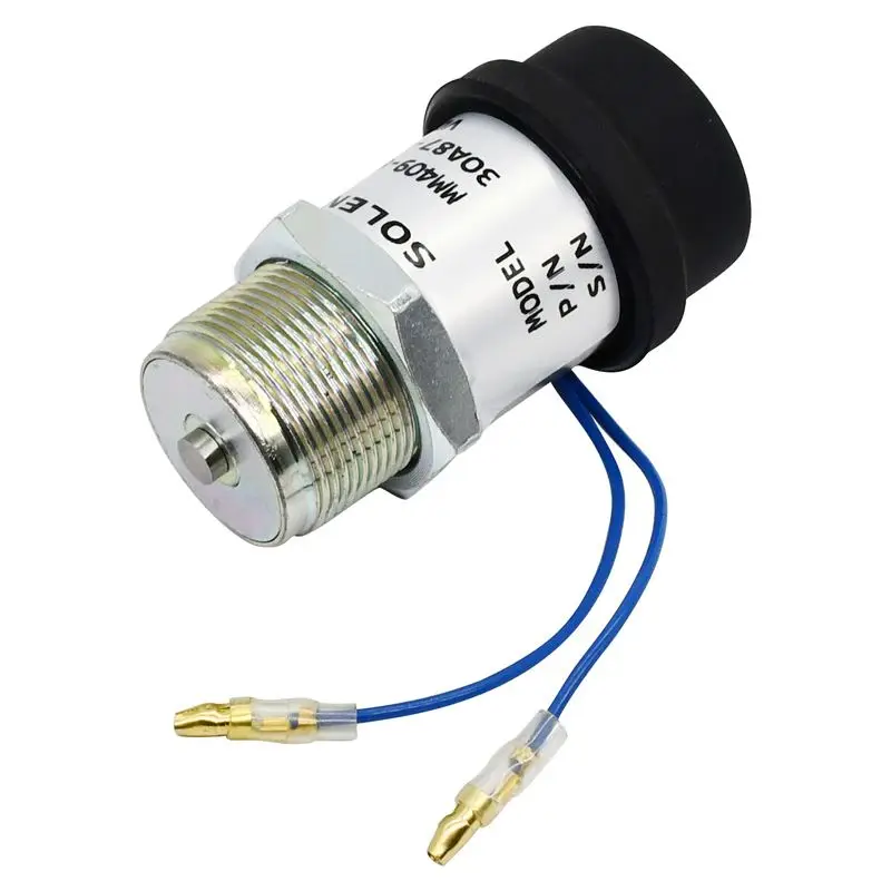 12V Fuel Shutoff Solenoid 1958411 Compatible With Caterpillar Mini