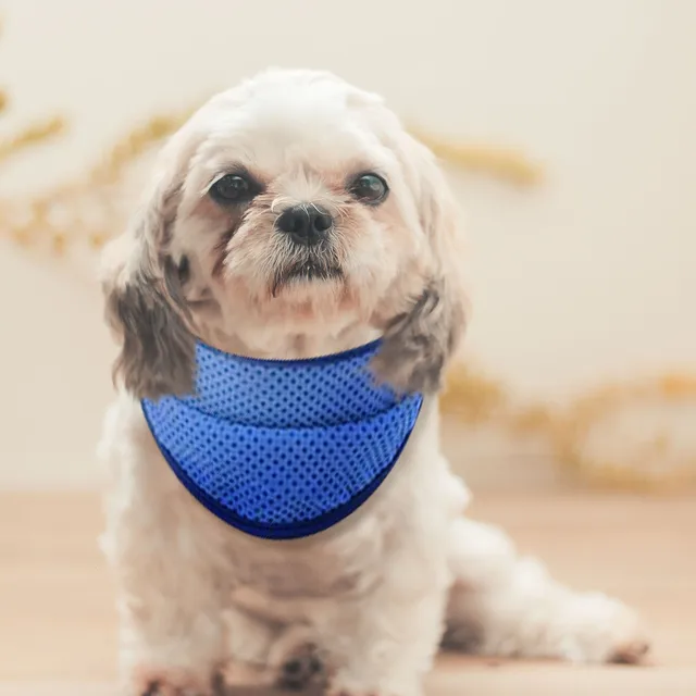 Cooling Bandana for Dogs Cat Super Absorbent Ice Towel Collar Adjustable Pet Bandana for Summer Outdoor Walk Sleep Reusable