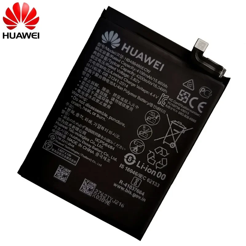 Batería de teléfono HB486486ECW, 2024 Original, 100% mAh, para Huawei P30 Pro, Mate20 Pro, Mate 20 Pro, 4200 años, envío rápido