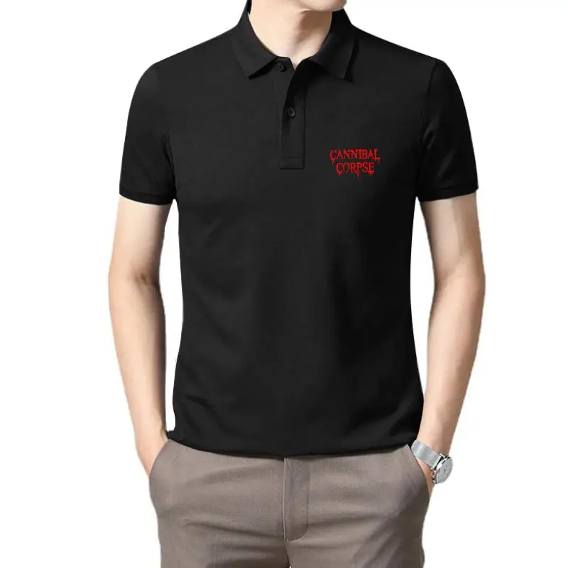 

Golf wear men Official Cannibal Corpse Dripping Logo Skeletal Domain Bloodthirst Band polo t shirt for men