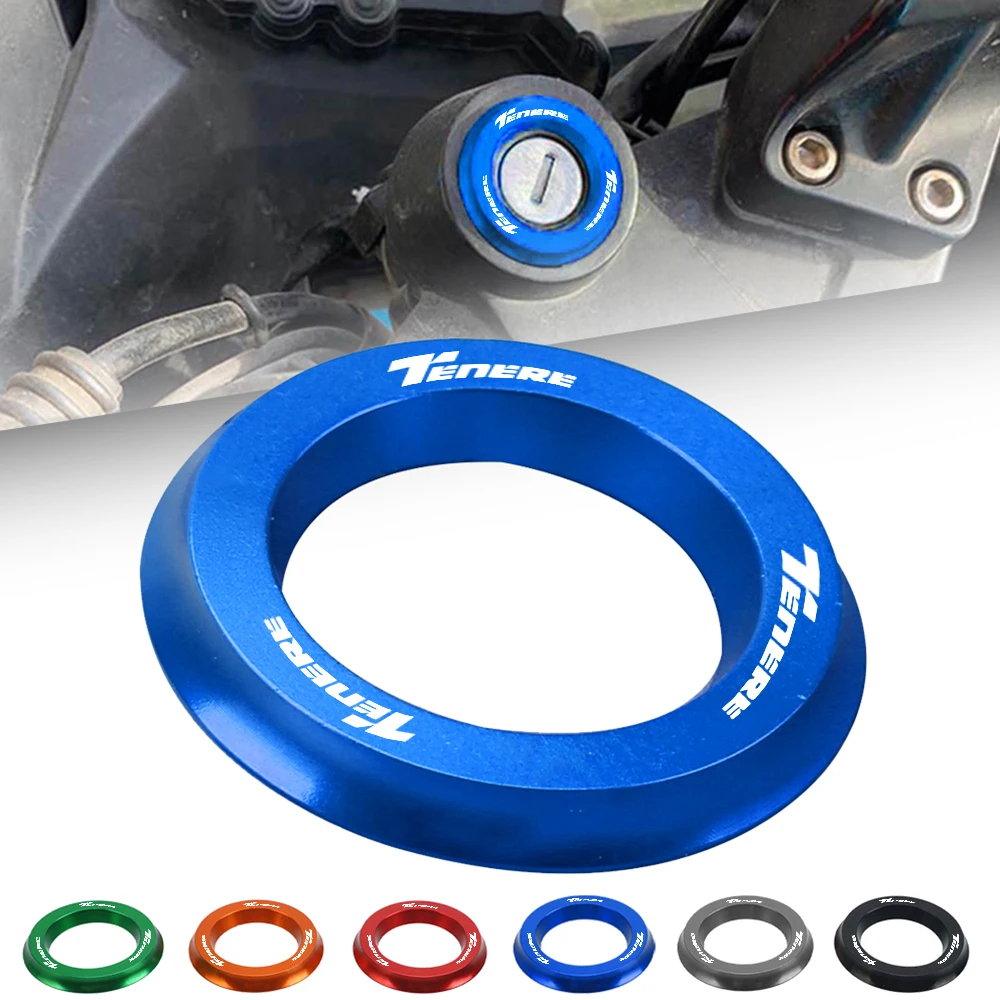 

Новинка для YAMAHA Tenere Tenere700 tenere 700 2019-2023 2022 2021 2020 аксессуары для мотоциклов крышка переключателя зажигания кольцо CNC
