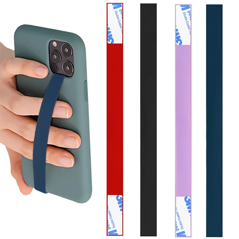 

4 PCS Universal Mobile Phone Holder Finger Grip Elastic Band Strap Silicone Bracket For Smartphones