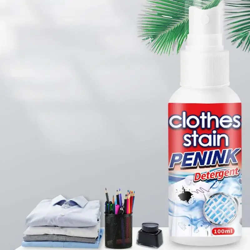 Clothes Stain Remover 100ml Ink Remover Spray Ink Marker Carpets Instant Spot For Fabric Clothes Carpet Laundry stain remover spray