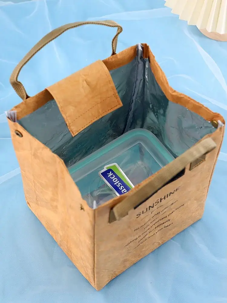 Waterproof Insulated Paper Lunch Bag – Extended and Thickened Aluminum Foil Lining, Jap... - SKU IPLB1807 - UGI Packaging