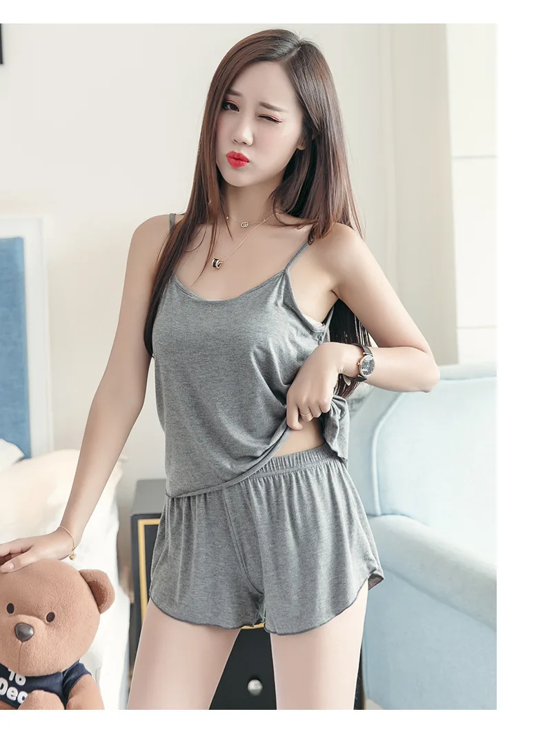 Nuovo set completo estivo da donna di grandi dimensioni, comodo e semplice, con imbracatura, sexy, due pezzi, pantaloncini larghi, pamas_voghion.com
