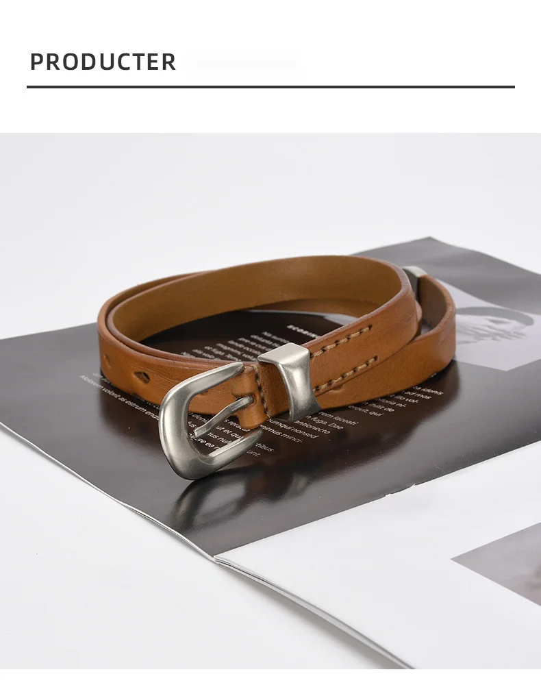 2024 New Retro European and American Versatile Head Layer Cowhide Thin Belt Belt Belt Women's Alloy Needle Button Personalized Matching Jeans Belt_voghion.com