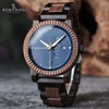 Men's Quartz Watch Simple Fashion New Couple Wooden Watch BOBOBIRD Top Brand Timepieces Week Date Display Custom Unique Gift Box 1