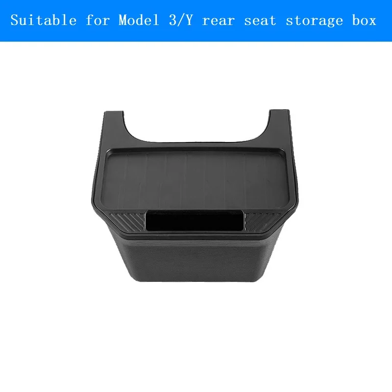 Rear middle storage box umbrella storage box car trash can interior accessories suitable for Tesla Model 3/y