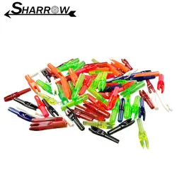 100pcs Archery Arrow Nock Arrow Cam Plastic Nock ID 6.2mm OD7.6mm Arrow Shaft Carbon Aluminum Arrow Shooting Hunting Accessories