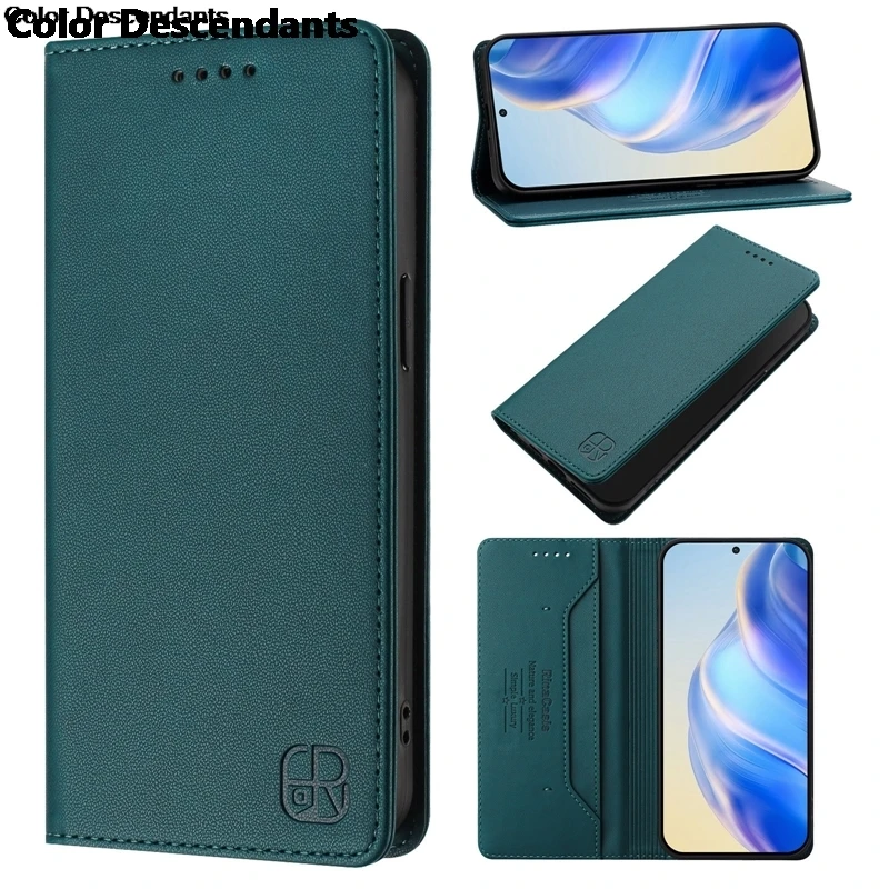 Luxury Leather Magnetic Wallet Case - Enhanced Protection