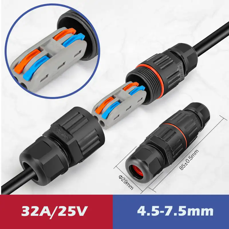 5pcs IP68 Outdoor Waterproof Junction Box Electrical Wire Cable Connector Easy to Install