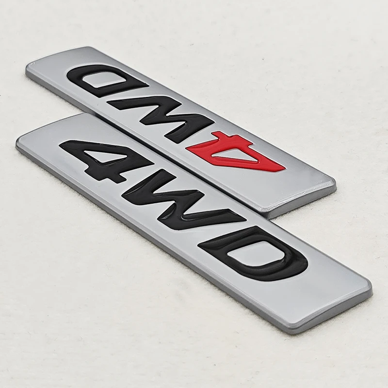 4WD 로고 스티커 3D 금속 엠블럼 배지 자동차 스티커 데칼 현대 iX25 iX35 투싼 토요타 RAV4 스티커 자동차 액세서리