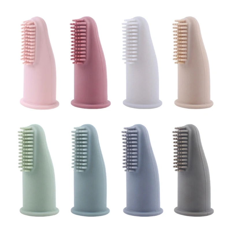 

Silicone Baby Finger Toothbrush Infant Kid Care Massaging Teeth Clean Brush 1560