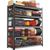 Garage Shelving,24"D x 48"W x 72"H Garage Storage Shelves 3000LBS Heavy Duty Metal Shelf Organizer Storage 5 Tier Adjustable She 1