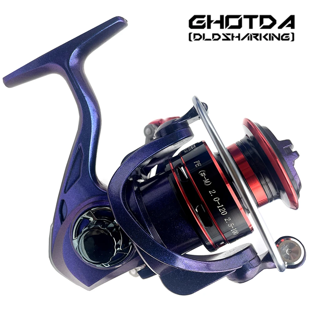 

GHOTDA Full Metal Reel Spool 5.2:1 Gear Ratio Weight 248g High Strength Reel Foot Equipment Suitable All Waters Fishing Pesca