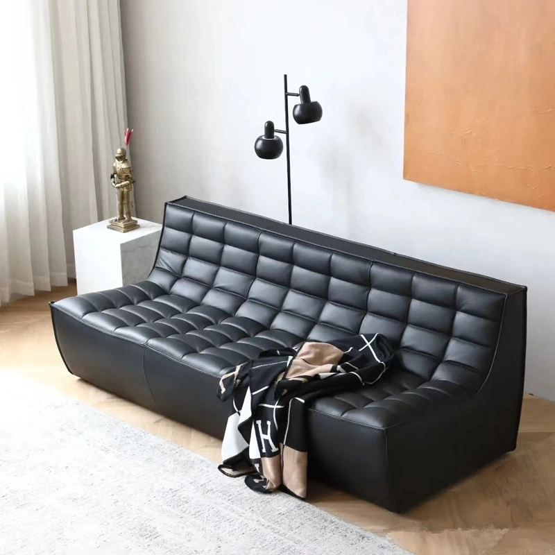 

Classic fabric upholstered sofa without selecting unit size, small living room, armless module sofa