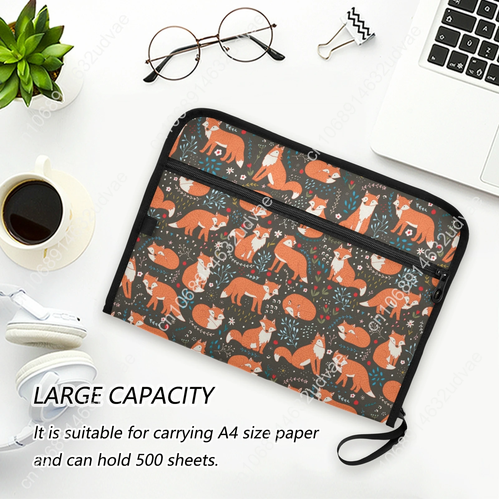 Fashion Multi-functional A4 File Folder Document Bag Business Briefcase Storage Organizer Bag Stationery School Office Supplies