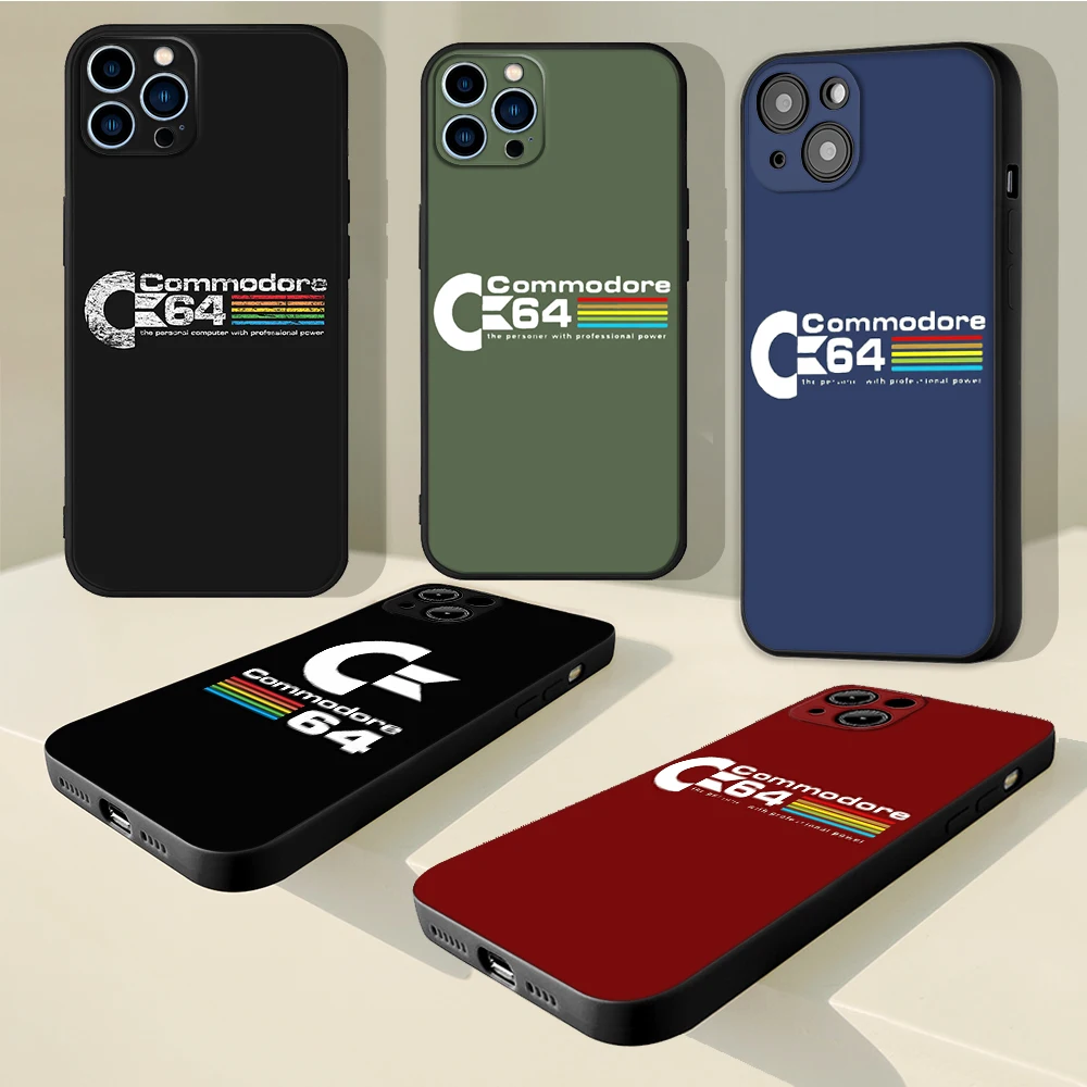 Per Iphone 14 Cool Retro Vintage C64 Commodore 64 Custodia Morbida Per Iphone 14 11 12Pro 8 7 Plus X 13Pro Max Se2020 Xr Xs Cover