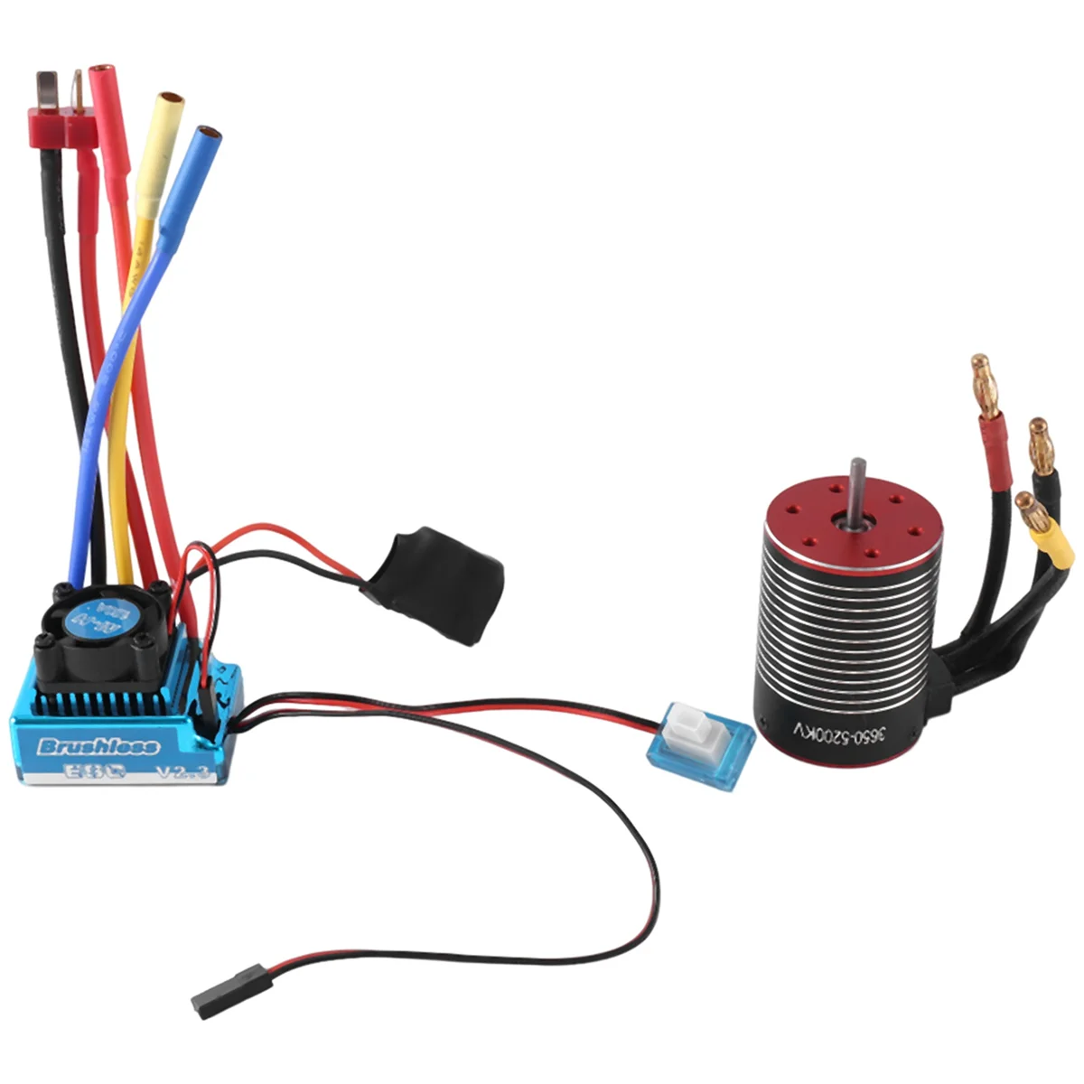 

3650 бесщеточный двигатель 5200KV и 120A ESC для 1/8 1/10 RC автомобиль Дрифт гоночный внедорожник монстр-ТраК