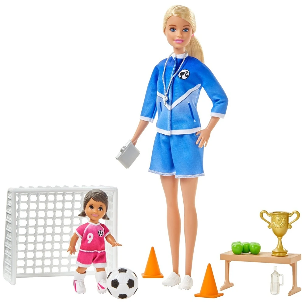 Набор игровой Barbie Футбольный тренер GLM47 кукла Барби |