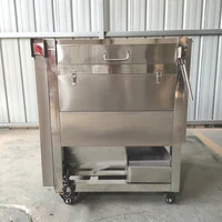 Electric Fruit Vegetable Skin Washing Peeler Automatic 200KG / H Potato Carrot Cleaning Peeling Machine Sweet Potato Ginger 2