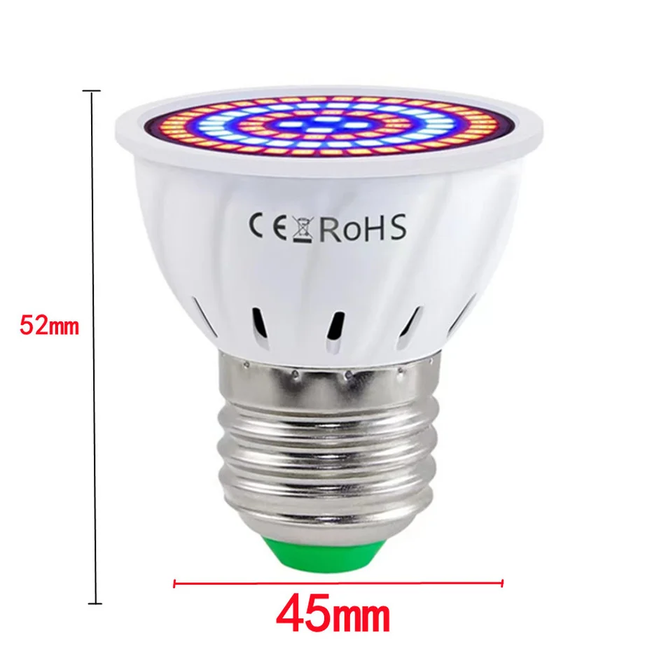 220V Hydroponic Growth Light E27 Led Grow Bulb Phyto E14 Full Spectrum For Flower Plant MR16 GU10 Hydroponic Growing Lamp B22