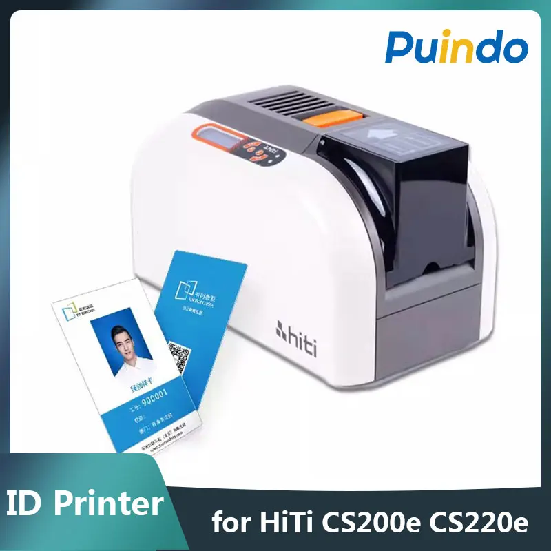 

HiTi CS200e CS220e Single/Duplex side ID Card Printer Membership Card IC/ID Card Student Card Printer