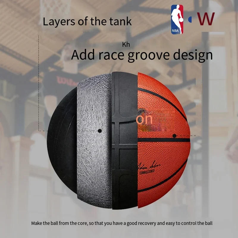 Basketball No.7 Rubber for Men Women Fiba Approved