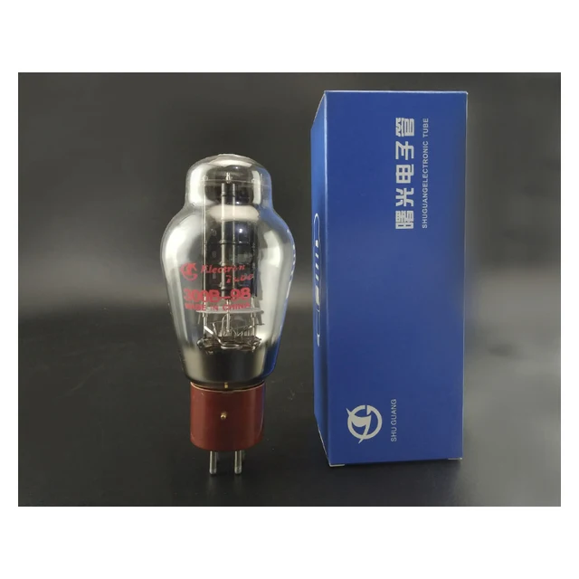 新品4本 曙光電子 Shuguang 300B 300B-98 真空管 白印字赤