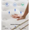 Full Size Mattress, 12 Inch White Full Mattress in a Box, Memory Foam Individually Pocket Coils for Pain Relief,Sweet Sleep 5