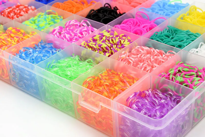 Jeu de bandes de caoutchouc pour bricolage, Bracelet en Silicone