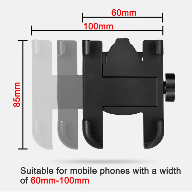 Universal Aluminum Alloy Motorcycle and Bicycle Phone Holder Stand