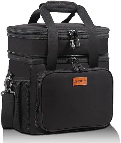 

GLENKEY Expandable Xlarge Lunch Box, Insulated Heavy Duty Lunch Bag Waterproof Leakproof Durable Cooler Bag for Men Women Adults