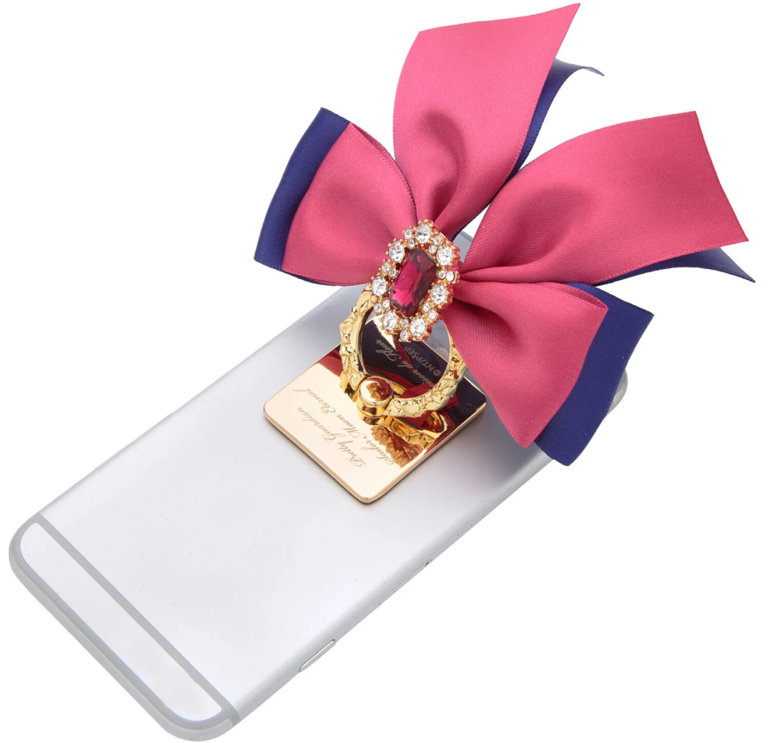 Japanese Style Sweet Cute Women's Phone Stand Ring Autumn Winter New Fashion All-Match Diamonds Mobile Phone Finger Grip Bracket