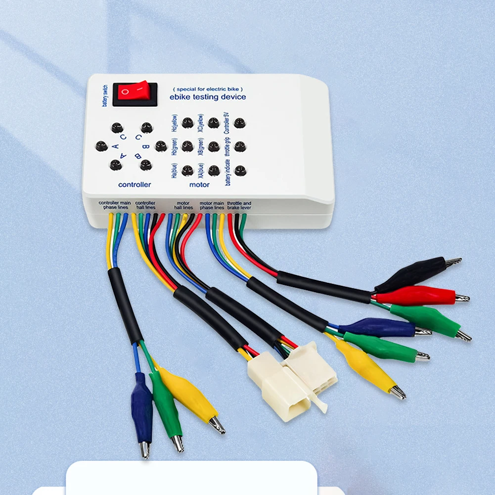 Electric Bike & Scooter Controller Tester with Braking Direction Adjustment and Accessories
