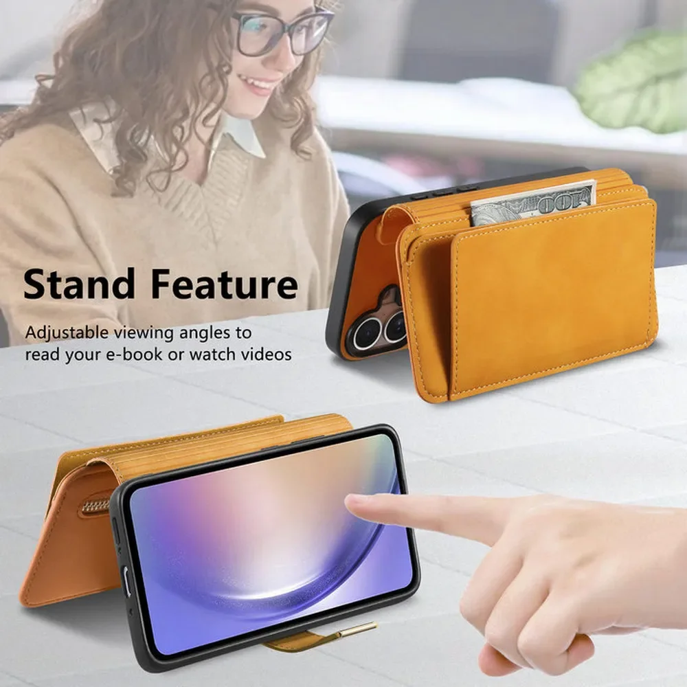 Luxury Case For Xiaomi Poco F7 Ultra 5G 2In1 Detachable Leather Zipper Wallet Cover For Poco X7 Pro Case F7 M7 Pro X7 X 7 Funda phone case,leather phone case,leather wallet case,leather case