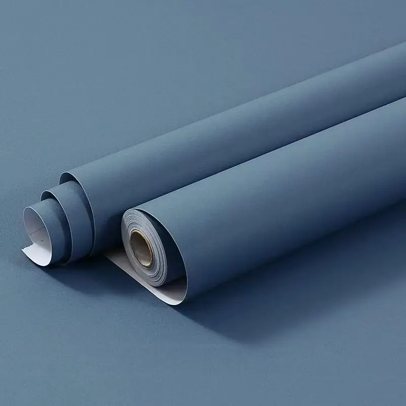 Matte Solid Color Self-Adhesive Vinyl Wallpaper for Cabinets and Furniture Renovation