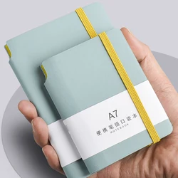 Mini carnet de notes A6 A7 à sangle, carnet de poche Portable Kawaii pour journal intime 2022, papeterie pour étudiants, mauvaises questions 