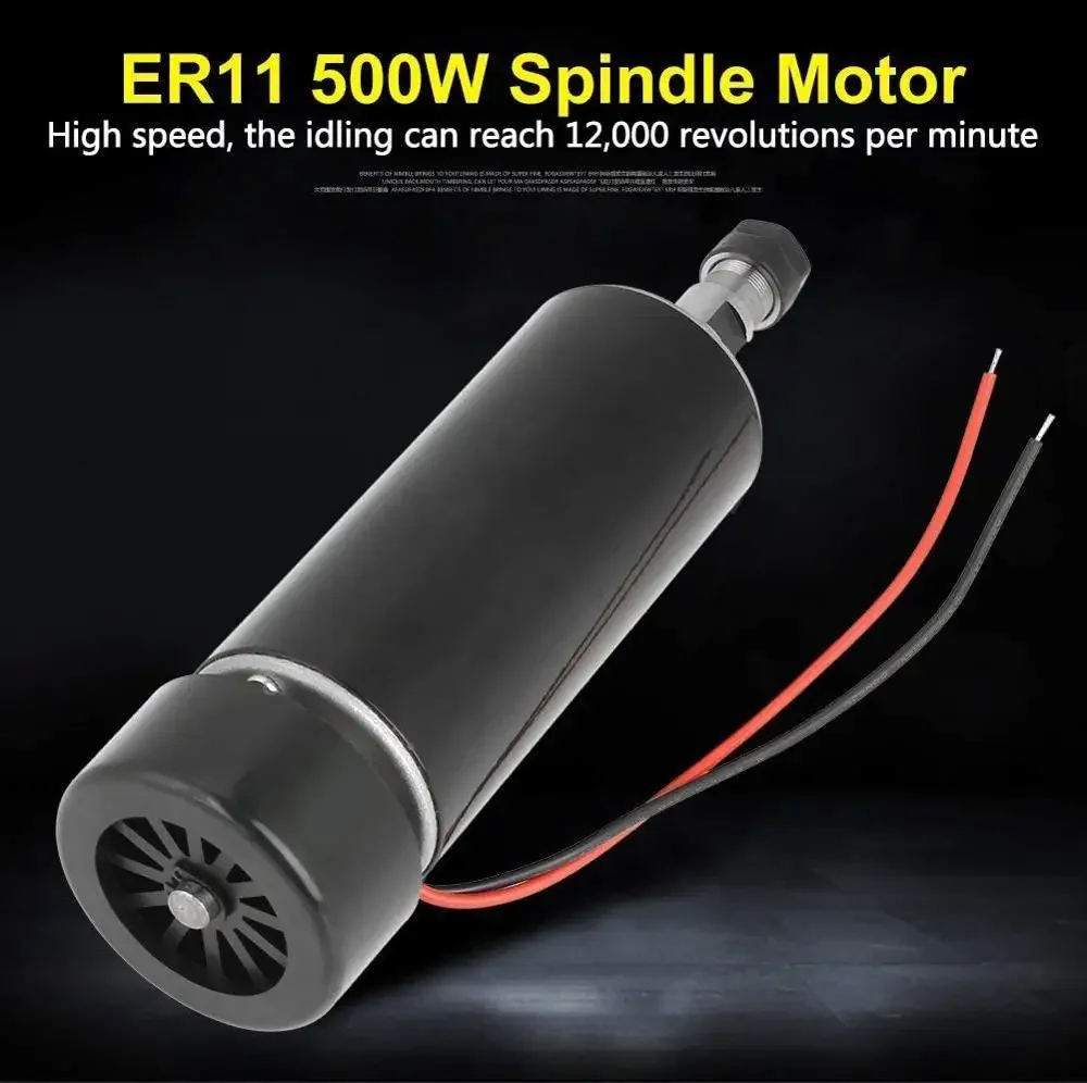 500W Spindle Motor Power Supply 52mm Clamps For Malling Machine